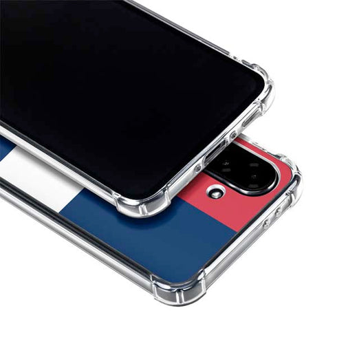 American Flag Color Block Galaxy A36 5G Clear Case