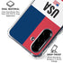 American Flag Color Block Galaxy A36 5G Clear Case