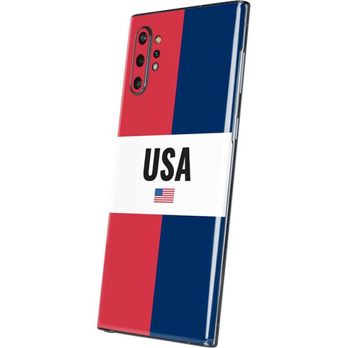 American Flag Color Block Galaxy Note 10 Plus Skin