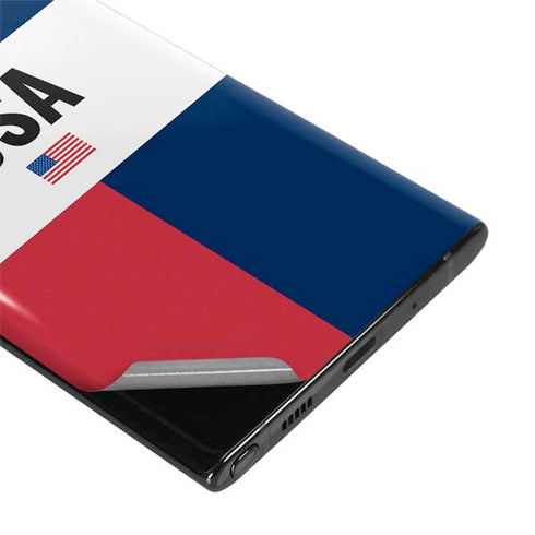 American Flag Color Block Galaxy Note 10 Plus Skin