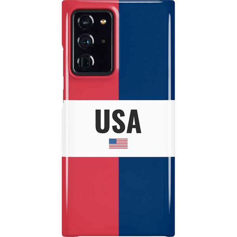 American Flag Color Block Galaxy Cases
