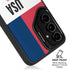 American Flag Color Block Galaxy S25 Kickstand Case