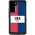 American Flag Color Block Galaxy S24 Plus Waterproof Case