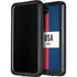 American Flag Color Block Galaxy S24 Waterproof Case