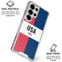 American Flag Color Block Galaxy S25 Ultra Clear Case