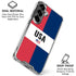 American Flag Color Block Galaxy S26 Clear Case