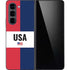 American Flag Color Block Galaxy Z Fold5 5G Skin