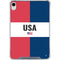 American Flag Color Block iPad 11th Gen (2025) Clear Case