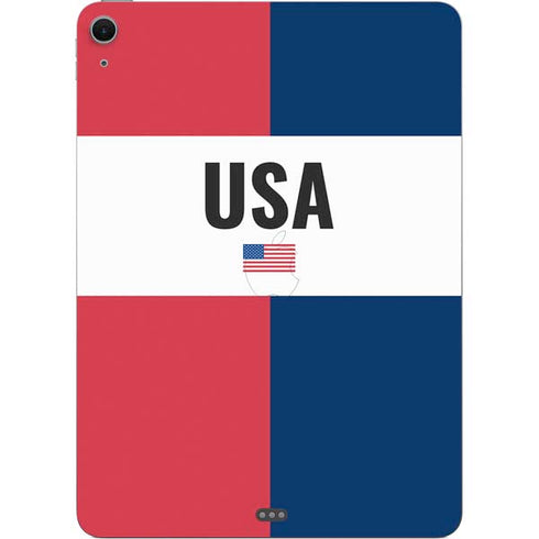 American Flag Color Block Apple iPad Air Skin
