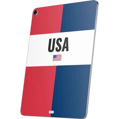 American Flag Color Block Apple iPad Air Skin