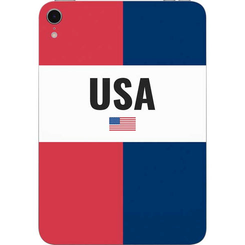 American Flag Color Block Apple iPad Mini Skin