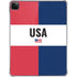 American Flag Color Block iPad Pro 11in (2024) Clear Case