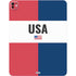 American Flag Color Block iPad Pro 13in M4 (2024) Skin