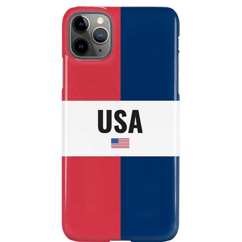 American Flag Color Block iPhone Cases