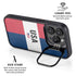 American Flag Color Block iPhone 13 Pro Max Kickstand Case