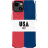 American Flag Color Block iPhone 15 Impact Case