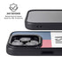 American Flag Color Block iPhone 15 Pro Kickstand Case