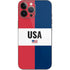 American Flag Color Block iPhone 15 Pro Max Skin
