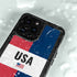 American Flag Color Block iPhone 15 Pro Waterproof Case