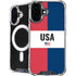 American Flag Color Block iPhone 16 Plus MagSafe Case
