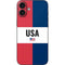 American Flag Color Block iPhone 16 Plus Skin