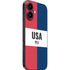American Flag Color Block iPhone 16 Plus Skin