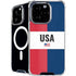 American Flag Color Block iPhone 16 Pro MagSafe Case
