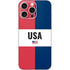American Flag Color Block iPhone 16 Pro Max Skin