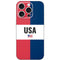 American Flag Color Block iPhone 16 Pro Skin