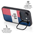 American Flag Color Block iPhone 16e Kickstand Case