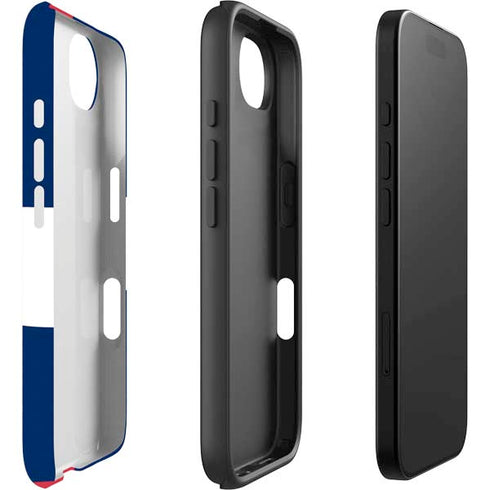 American Flag Color Block iPhone 16e Impact Case