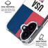 American Flag Color Block iPhone 17 Clear Case