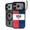 American Flag Color Block iPhone 18 Pro Kickstand Case