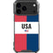 American Flag Color Block iPhone 18 Pro Max Clear Case
