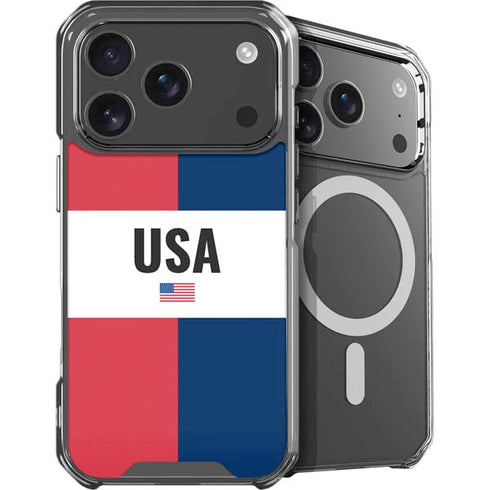 American Flag Color Block iPhone 18 Pro Max MagSafe Case