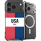 American Flag Color Block iPhone 18 Pro Max MagSafe Case