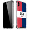 American Flag Color Block iPhone X/XS Clear Case