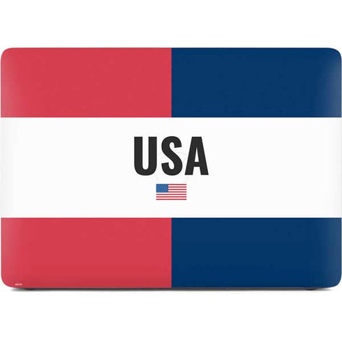 American Flag Color Block Apple MacBook Air Skin