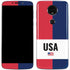 American Flag Color Block Moto E5 Plus Skin