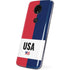 American Flag Color Block Moto E5 Plus Skin