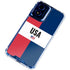 American Flag Color Block Moto G 5G (2024) Clear Case