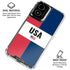 American Flag Color Block Moto G Power 5G (2024) Clear Case