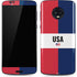 American Flag Color Block Moto G6 Skin