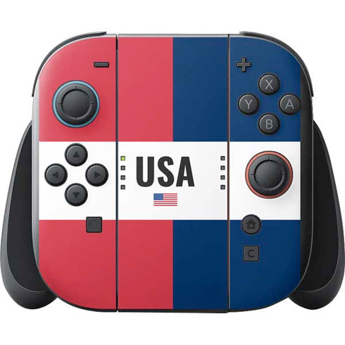 American Flag Color Block Nintendo Switch 2 (2025) with Joy-Con Skin
