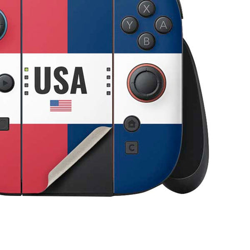 American Flag Color Block Nintendo Switch 2 (2025) Joy-Con Controller Skin