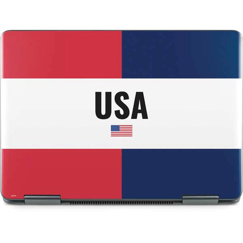 American Flag Color Block Notebook 9 Pro 13in (2017) Skin