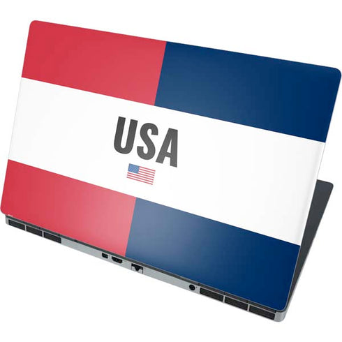 American Flag Color Block Dell Precision Skin