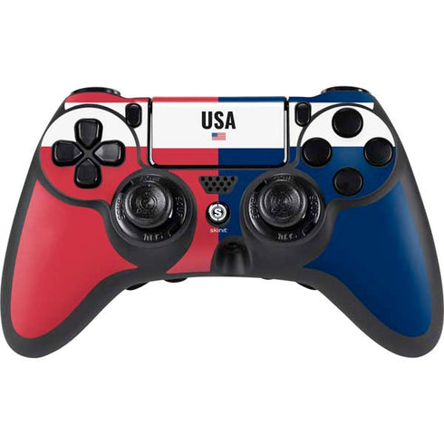 American Flag Color Block PlayStation PS4 Skins
