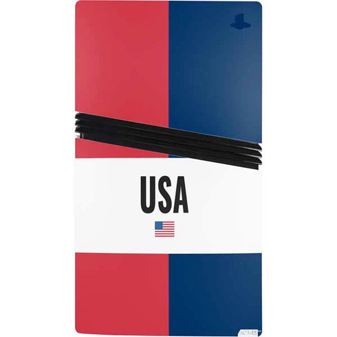 American Flag Color Block PS5 Pro Bundle Skin