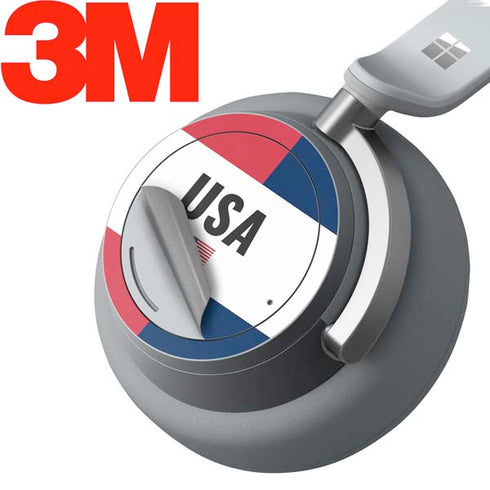 American Flag Color Block Surface Headphones Skin